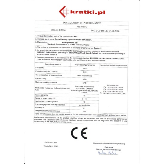 KRATKI MBO/PF (A+) ΑΝΟΙΓΟΜΕΝΟ 15KW (140-180M2) ΕΝΕΡΓΕΙΑΚΟ ΤΖΑΚΙ ΑΕΡΟΘΕΡΜΟ ΜΕ ΛΕΥΚΑ ΚΕΡΑΜΙΚΑ TERMOTEC