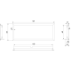 KRATKI BLENDA/MB/120/G ΧΑΛΥΒΔΙΝΗ ΚΟΡΝΙΖΑ ΤΖΑΚΙΟΥ MB120/G (118,8X44CM ΕΣΩΤΕΡΙΚΑ - 128,1Χ53,3CM ΕΞΩΤΕΡΙΚΑ) 